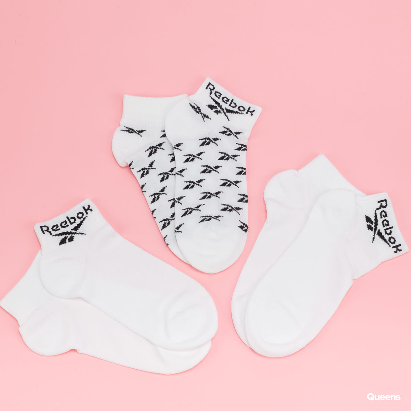 Ponožky Reebok CL FO Ankle Sock 3Pack Biela | GG6674, 0