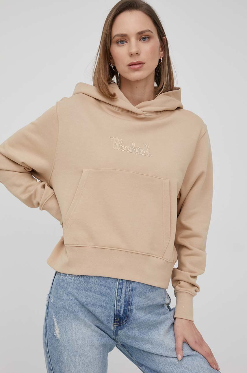 Mikina WOOLRICH Hood Béžová | CFWWSW0082FRUT3024, 0