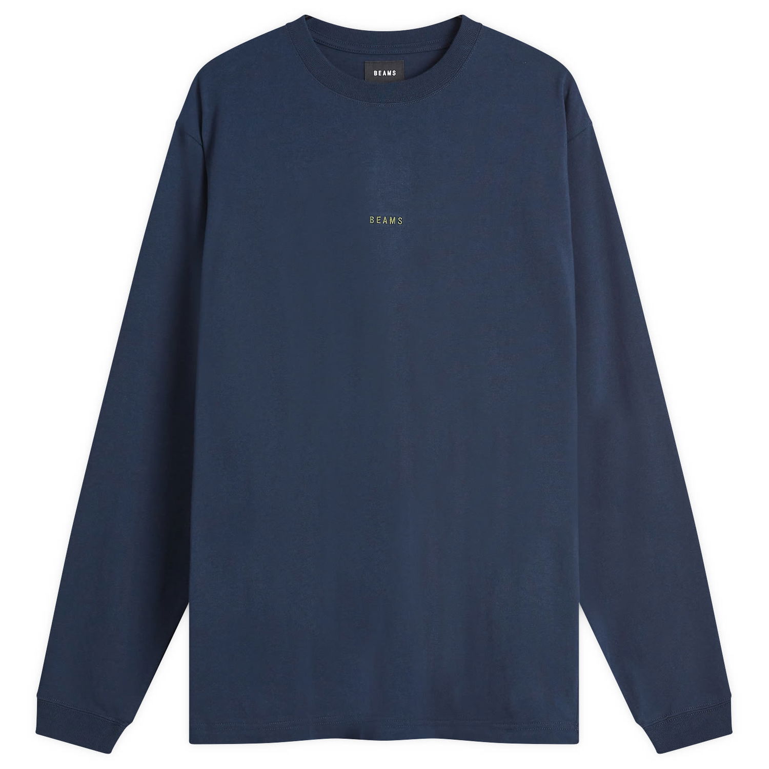 Tričko BEAMS Mini Logo Long Sleeve T-Shirt, Size Medium Navy | 1110-0213-458-79, 0