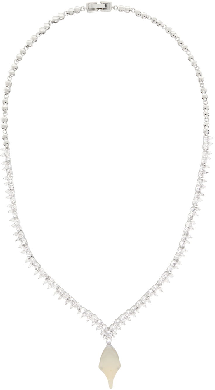 Náhrdelník Ottolinger Ottolinger Diamond Dip Necklace with Opal Pendant Biela | 2500611, 0