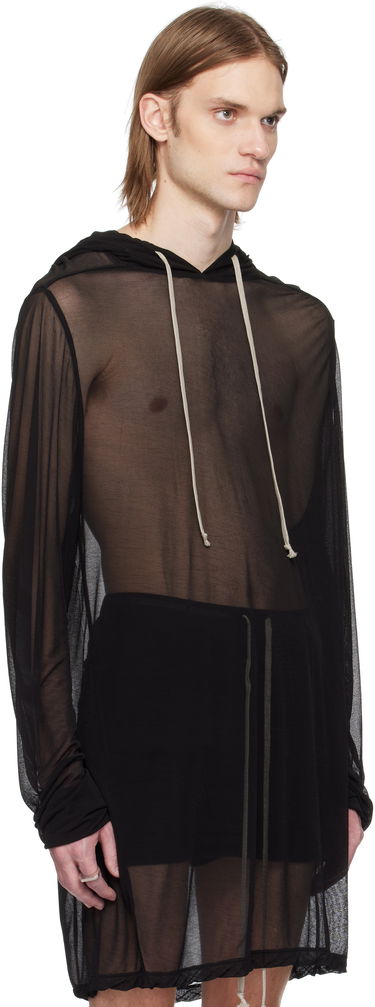 Sveter Rick Owens Rick Owens Hollywood Viscose Crepe Jersey Hoodie Šedá | RR01E5285 JCR, 4