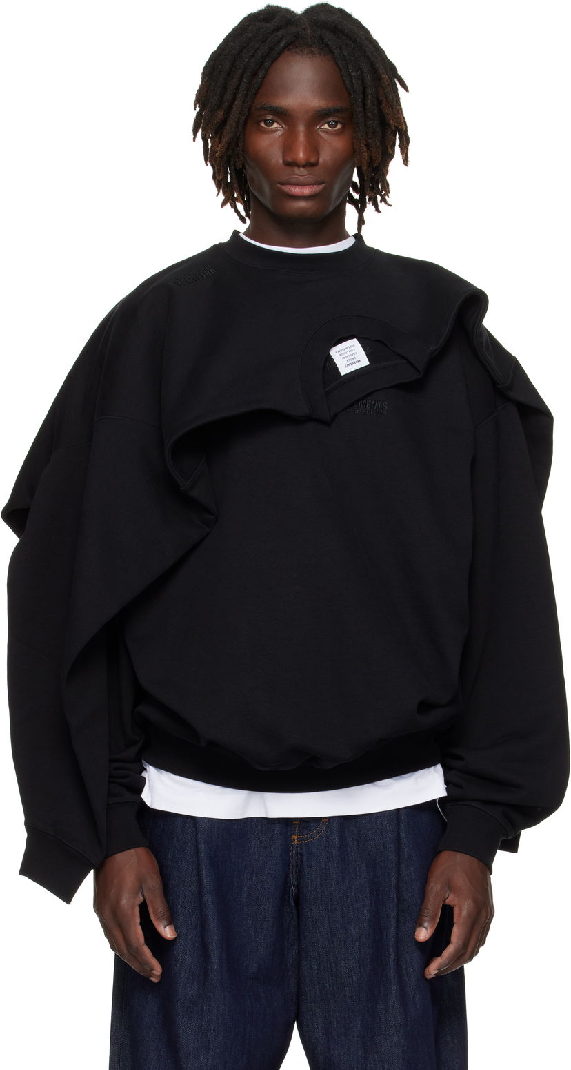 Mikina VETEMENTS VETEMENTS Double Layered Sweatshirt Čierna | UH76CW400B