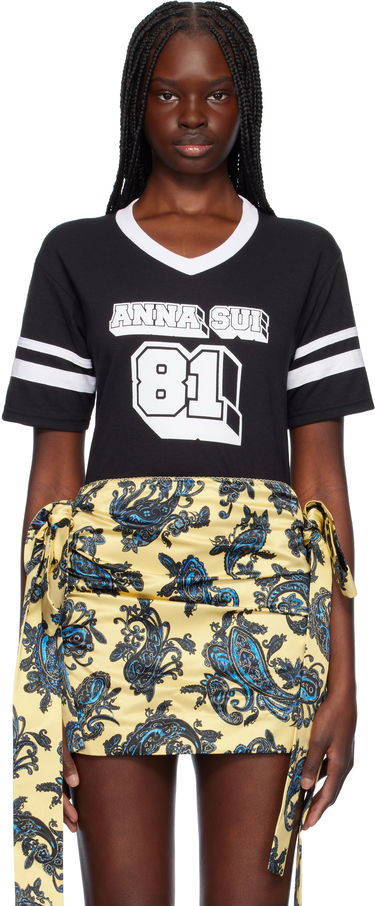 Tričko Anna Sui Anna Sui Logo Graphic T-Shirt Čierna | T225D1, 0