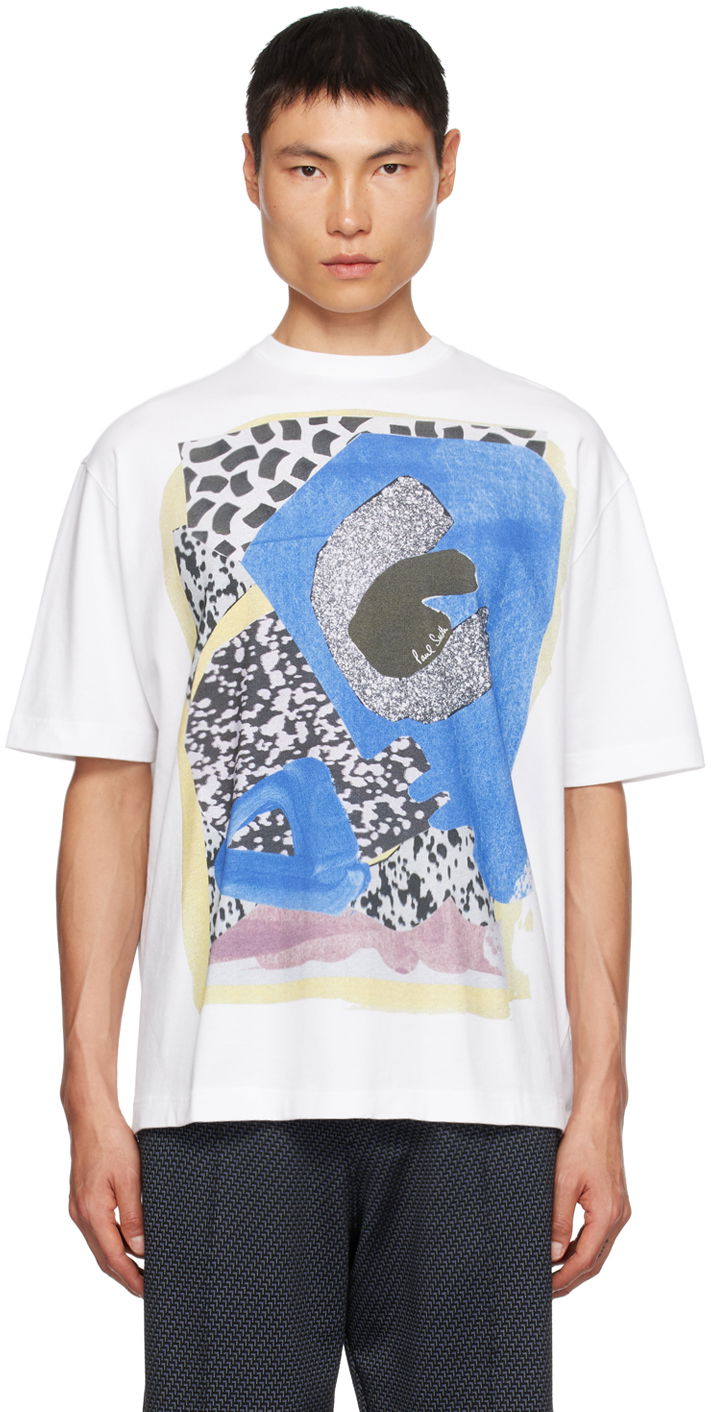 Tričko Paul Smith Paul Smith Print T-Shirt Biela | M1R-110Y-LP4027-01, 0