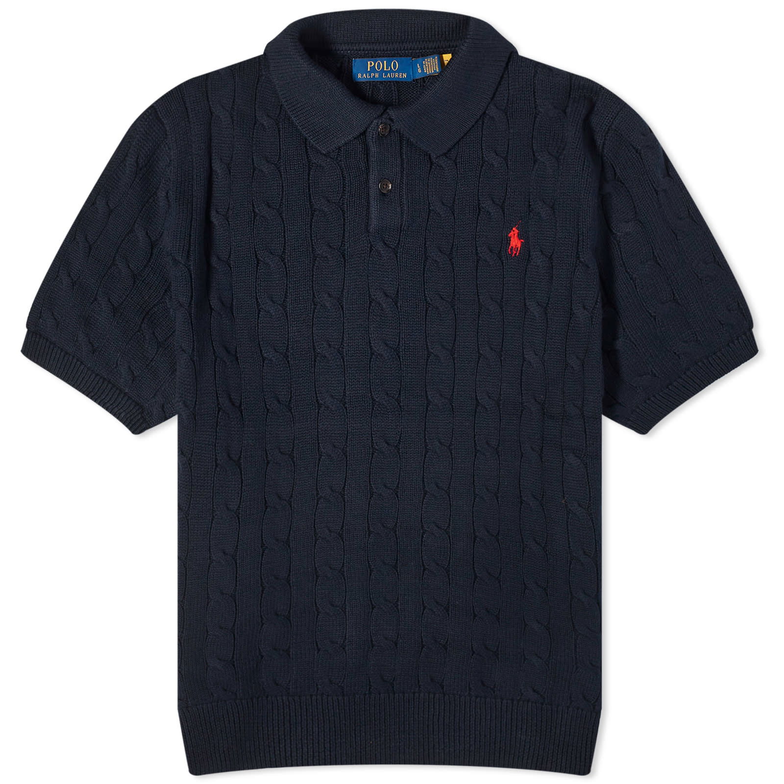 Cotton Cable Polo "Hunter Navy"