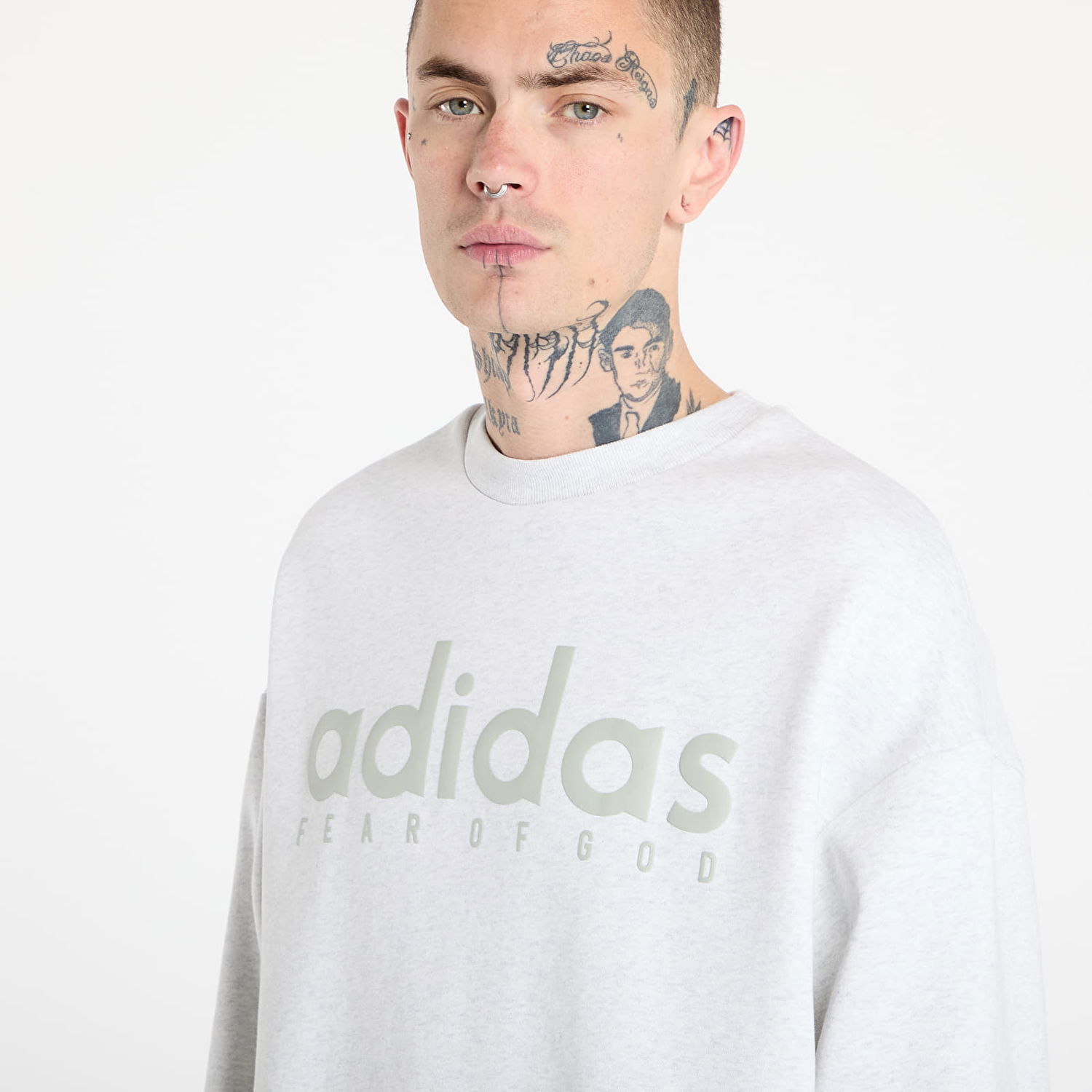 Mikina adidas Originals adidas x Fear Of God Athletics Heather Fleece Crewneck Šedá | JZ7368, 1