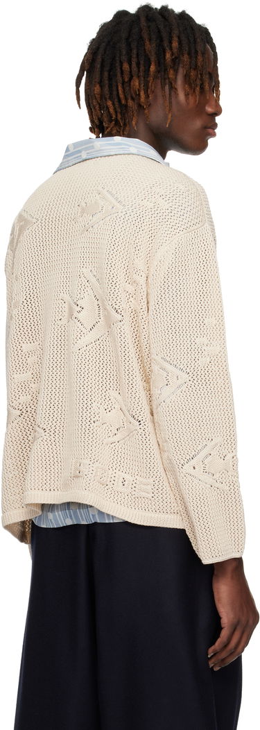 Sveter Bode Bode Angel Fish Knit Sweater Béžová | MRS25KT056, 2