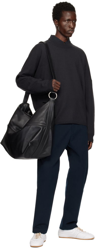 Sveter Studio Nicholson Studio Nicholson Scafell Knit Sweater Čierna | SCAFELL SNM - 1294, 3