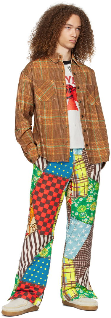 Košeľa ERL ERL Plaid Shirt Hnedá | ERL07B010, 3
