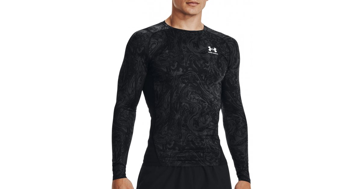 Tričko Under Armour Under Armour HeatGear® Compression Printed T-Shirt Čierna | 1370325-001, 1