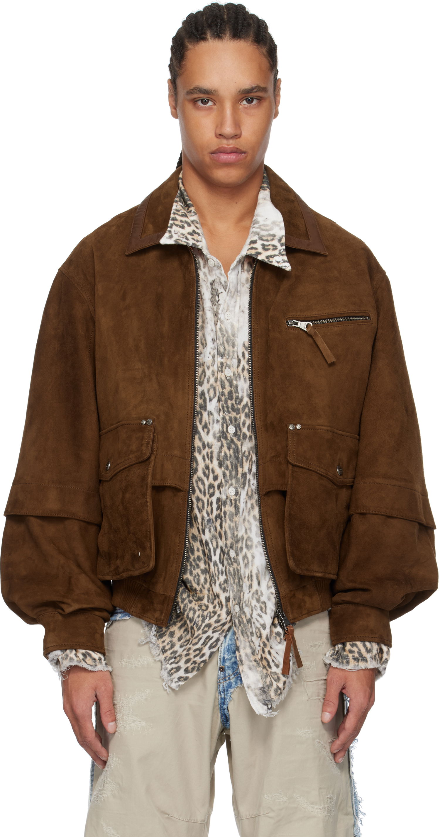 Bomber bunda Andersson Bell Andersson Bell Mikoos Suede Bomber Jacket Hnedá | awa673m, 0