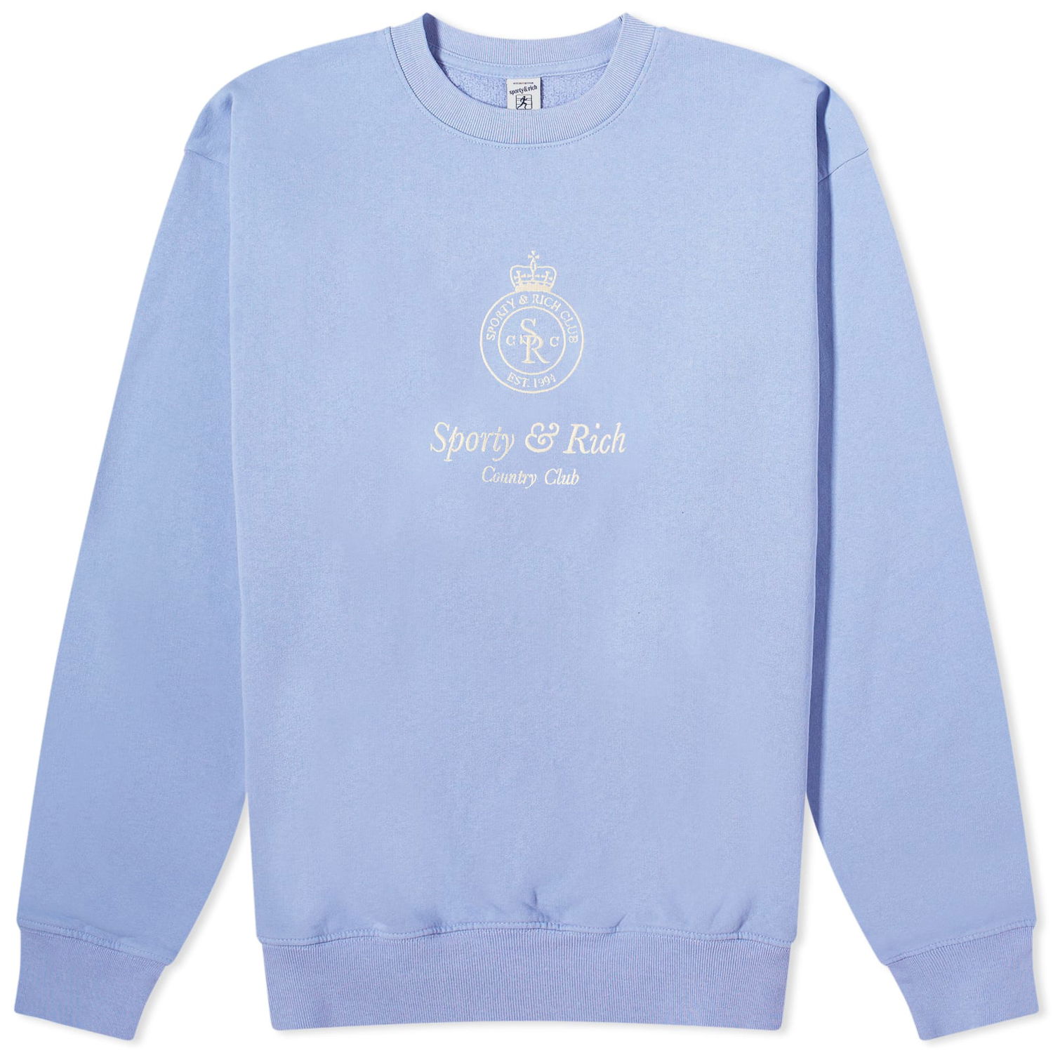 Sveter Sporty & Rich Crown Embroidered Crew Sweat Fialová | CRAW2343NI, 0