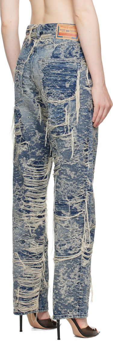 Džínsy Diesel Diesel 1988 D-Ark Regular Fit Distressed Jeans Modrá | A19193 09M04, 2