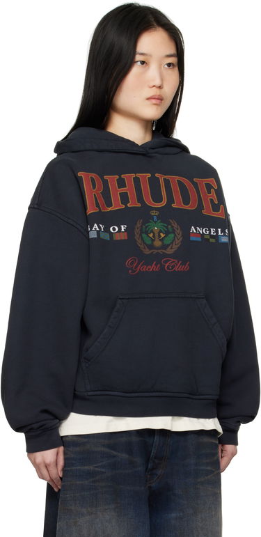 Mikina Rhude Rhude 'Bay Of Angels Yacht Club' Hoodie Navy | RHPS25HO01012, 1