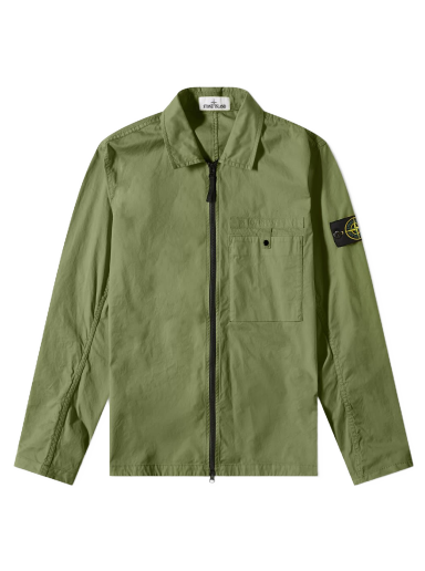 Bunda Stone Island Supima Cotton Shirt Jacket Zelené | 761512619-V0058