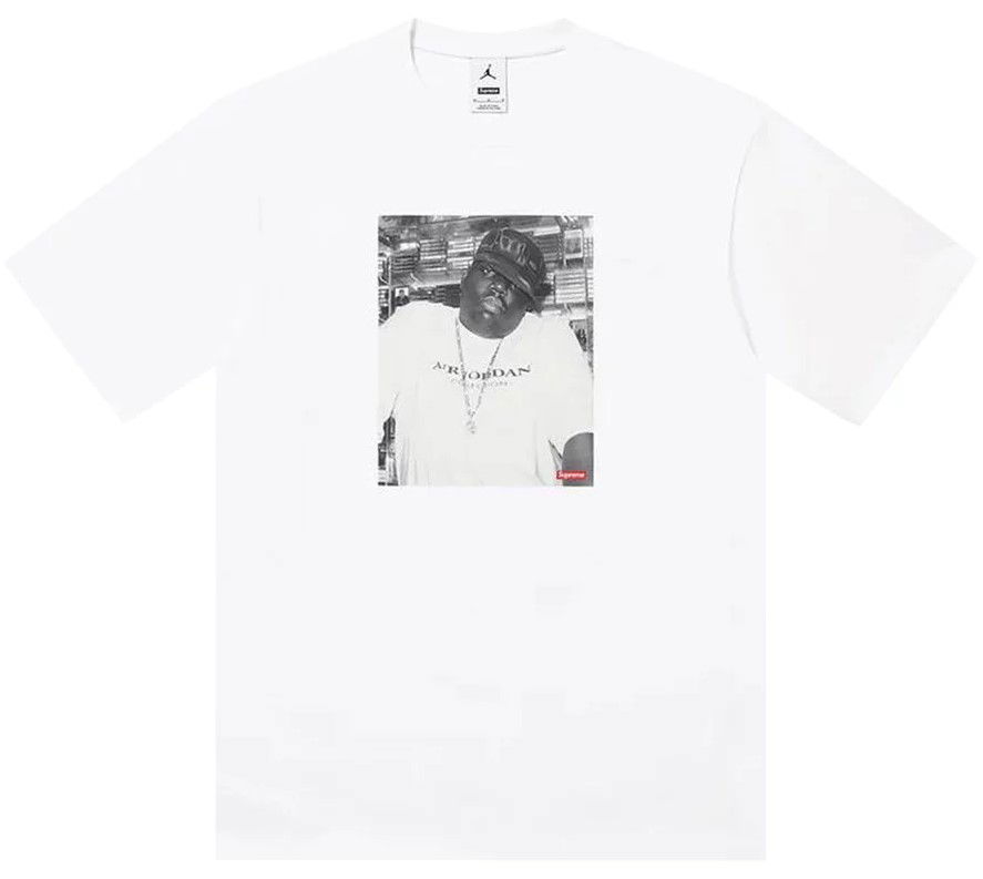 Tričko Supreme Jordan Biggie Short Sleeve T-Shirt, Size M Biela | FW24KN3-WHT, 0