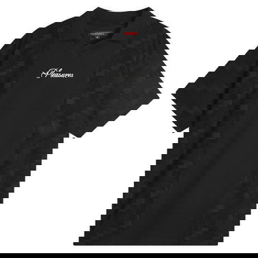 Polo tričko Pleasures Pleasures Planets Polo Shirt, Size Large Čierna | P25SU014-BLK, 1