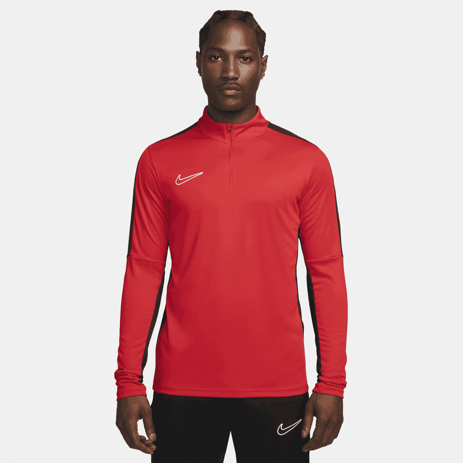 Tričko Nike Academy Dri-FIT 1/2 Zip Global Football Top Global Červená | DX4294-657, 0
