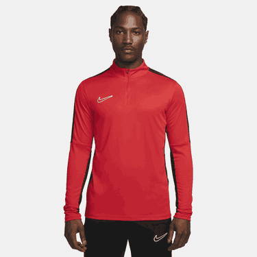 Tričko Nike Academy Dri-FIT 1/2 Zip Global Football Top Global Červená | DX4294-657, 0