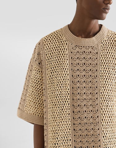 Sveter Dolce & Gabbana Dolce & Gabbana Crochet Top Béžová | GXXA1TJFMNEW0802, 3