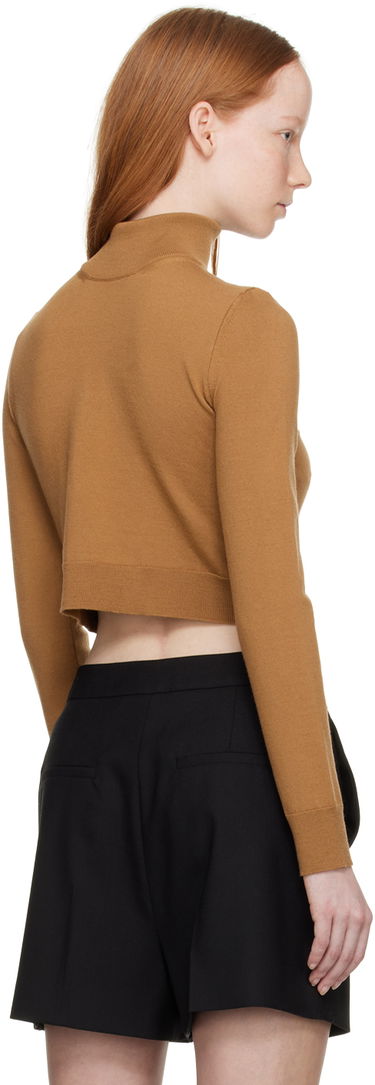 Sveter Max Mara Max Mara Balbo Cropped Mock Neck Sweater Hnedá | 2313611031600 13611031, 2
