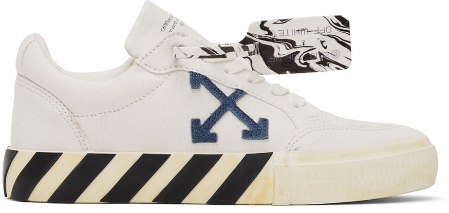Tenisky a topánky Off-White Vulc Sneaker ''White Navy Blue'' W Biela | OMIA085F21FAB0010146, 0