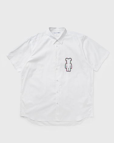 Košeľa Comme des Garçons Short Sleeve Woven Shirt with Bear Graphic Biela | FO-B038-S25-1, 0