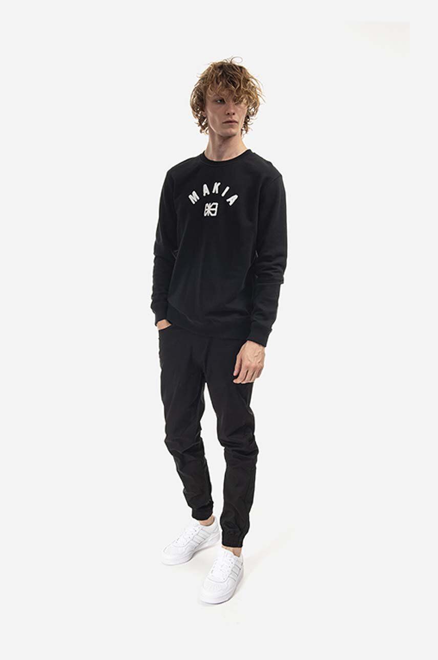 Mikina Makia Sweatshirt Crewneck Čierna | M41089, 1