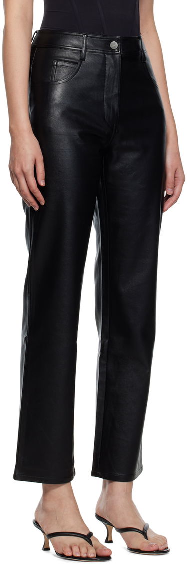 Nohavice Miaou Miaou Junior Faux-Leather Pants Čierna | 1010-CL-BLKL, 1