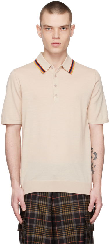 Polo tričko Paul Smith Paul Smith Knit Polo Béžová | M1R-066U-K01945-60, 0