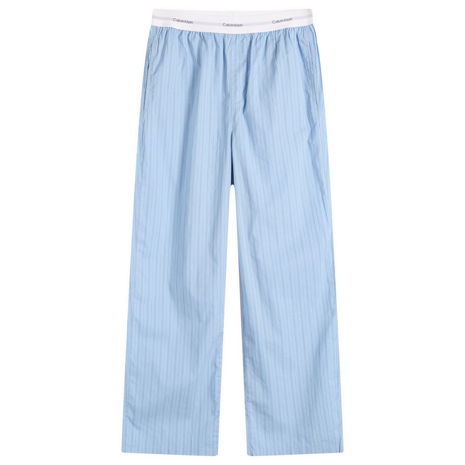 Pyžamo CALVIN KLEIN Women's Cotton Poplin Sleep Pants, Size Large Modrá | LV00QS74102S3, 0
