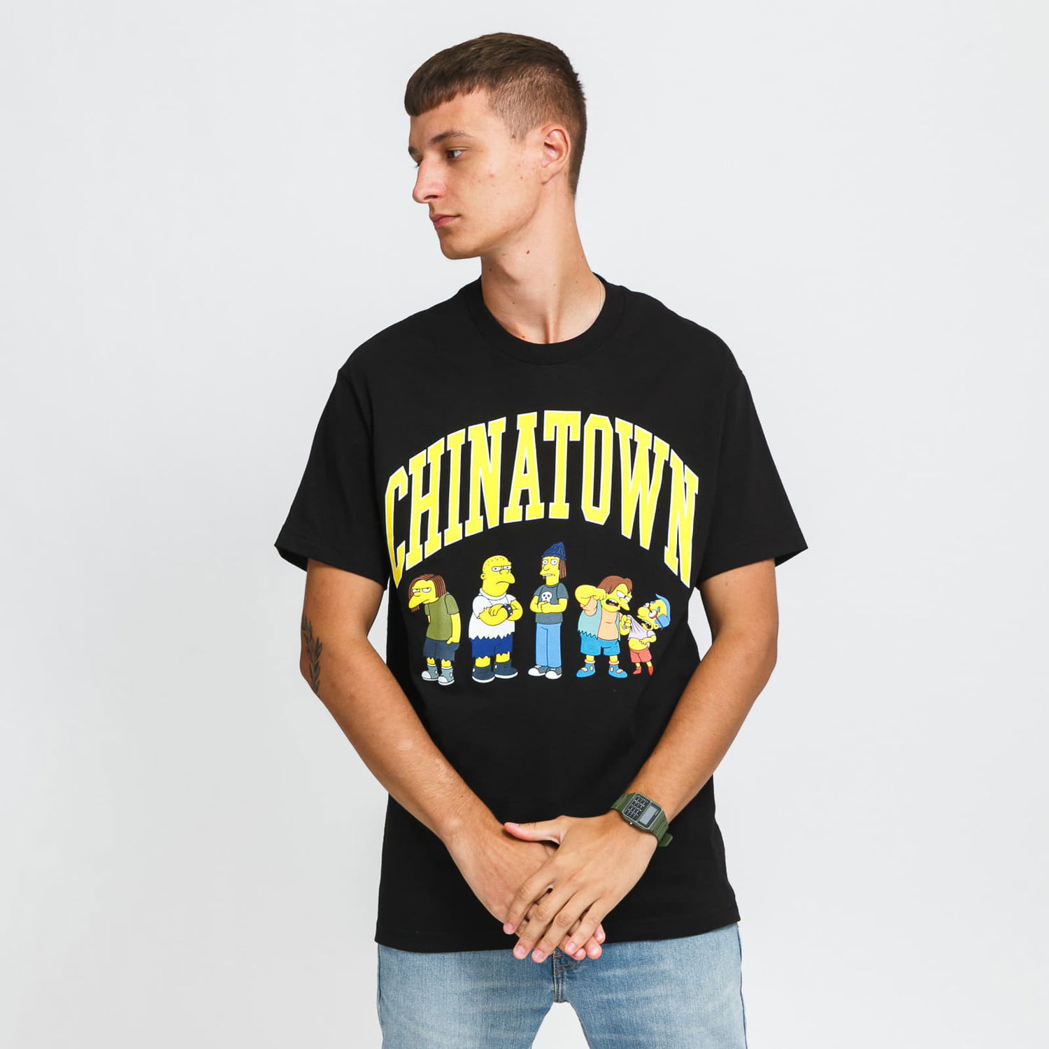 Tričko MARKET The Simpsons Ha Ha Arc Tee Čierna | CTM1990350 / 0001, 0