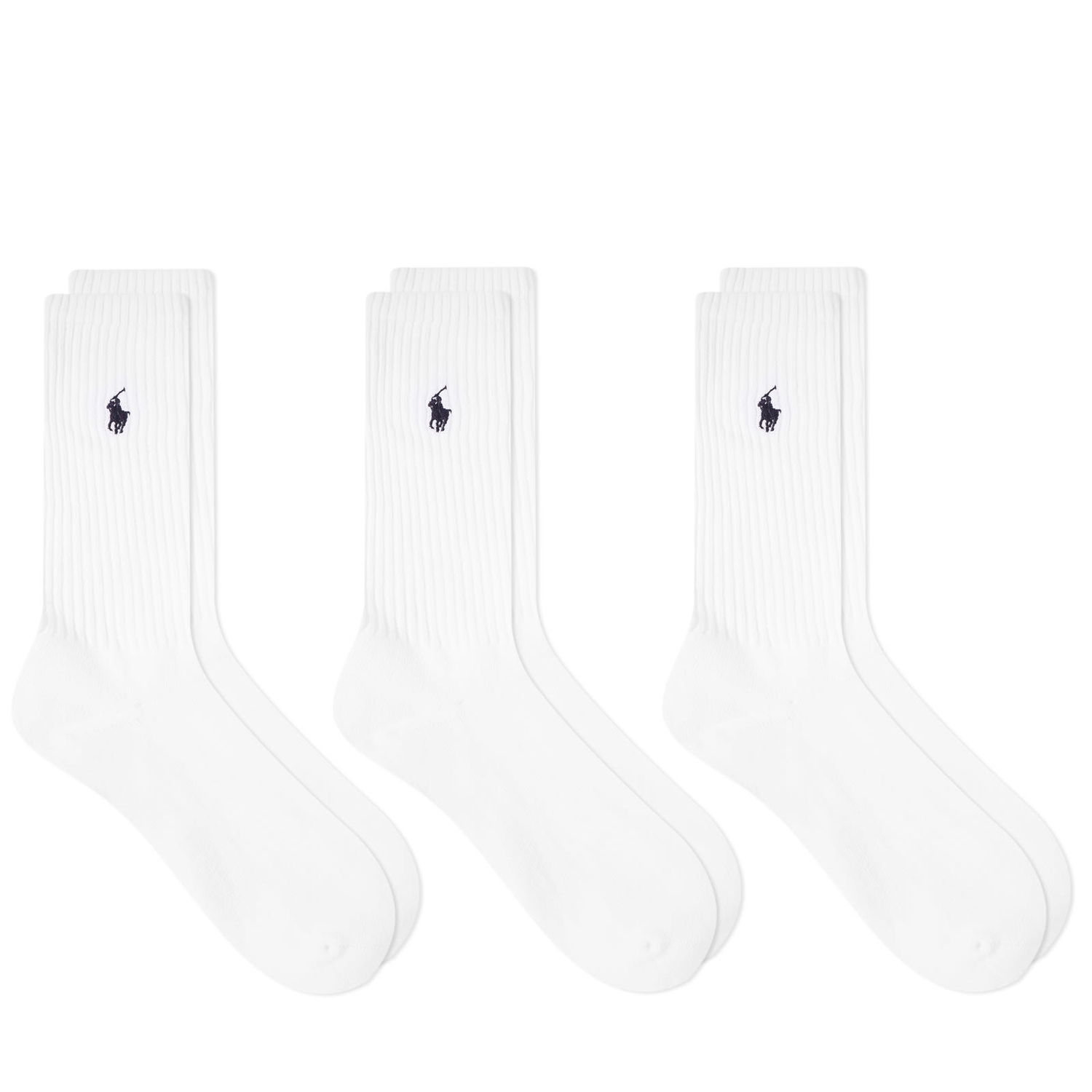 Ponožky Polo by Ralph Lauren Sports Sock - 3 Pack Biela | 449655211003, 0