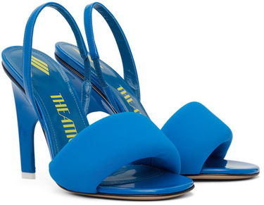 Starostlivosť o obuv The Attico Attico Rem Heeled Slingback Sandals Modrá | 227WS522 L002, 3