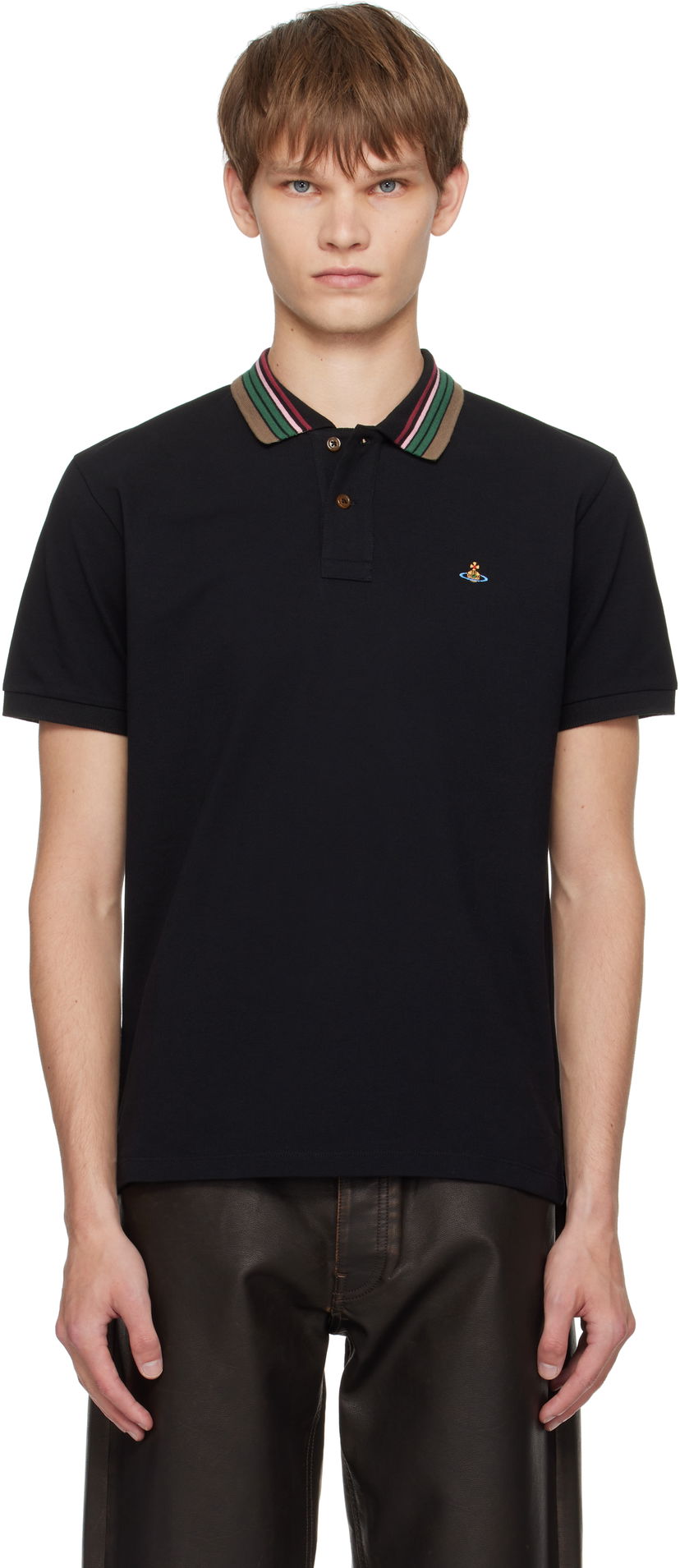 Polo tričko Vivienne Westwood Vivienne Westwood Classic Polo Čierna | 2H01000P-J0009-
