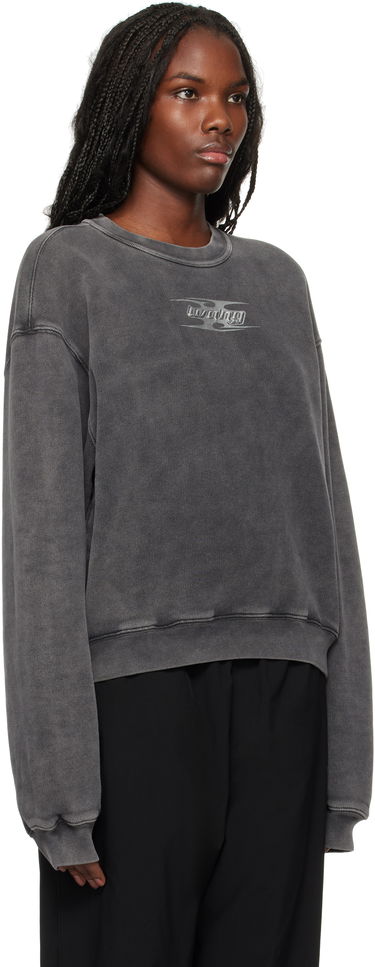 Mikina Alexander Wang Embossed Logo Sweatshirt Šedá | 4CC4241513, 1