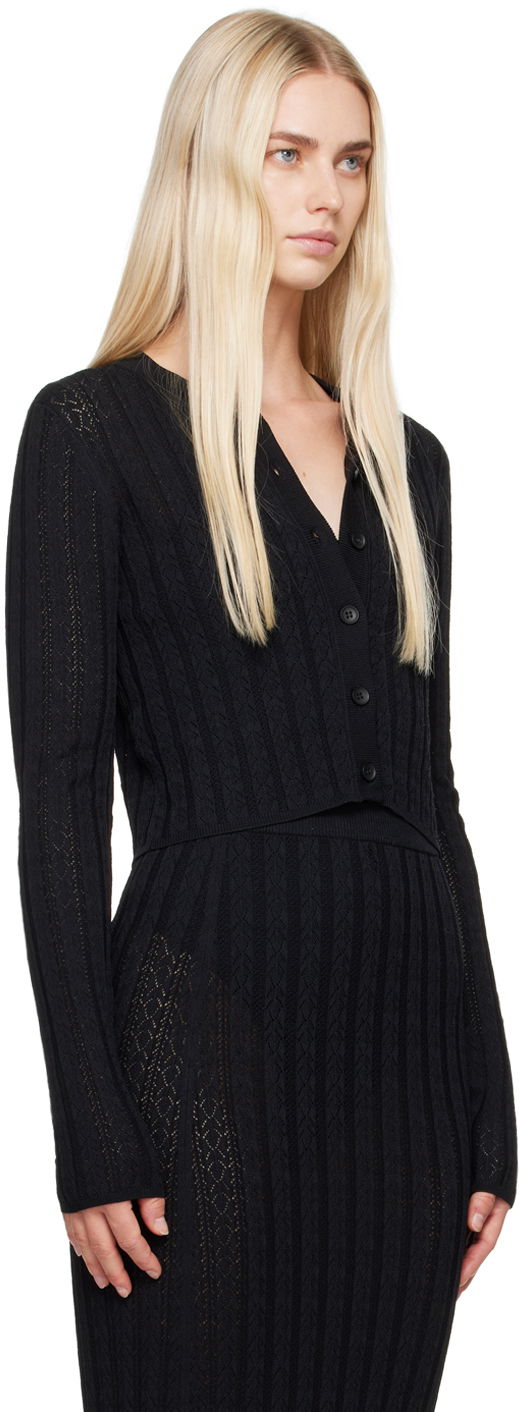 Sveter Loulou de Saison Loulou de Saison Adiro Knit Cardigan Čierna | ADIRO, 1