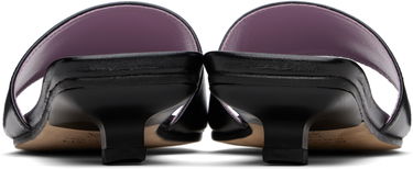 Starostlivosť o obuv BY FAR BY FAR Ceni Creased Leather Heeled Sandals Čierna | MWFHO014LL002BK001PL, 1