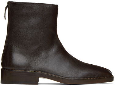 Oblečenie LEMAIRE LEMAIRE Piped Zipped Boots Hnedá | FO0060 LL0043, 0