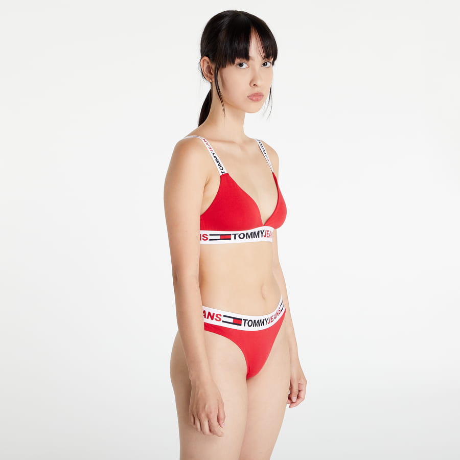 Podprsenka Tommy Hilfiger Unlined Triangle Červená | UW0UW03500 XLG, 0