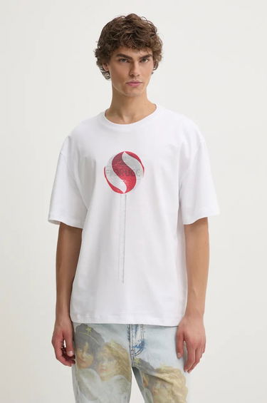 Tričko Fiorucci Lollipop Print Oversized T-Shirt Biela | M01FMTSH103CJ01WH03, 0