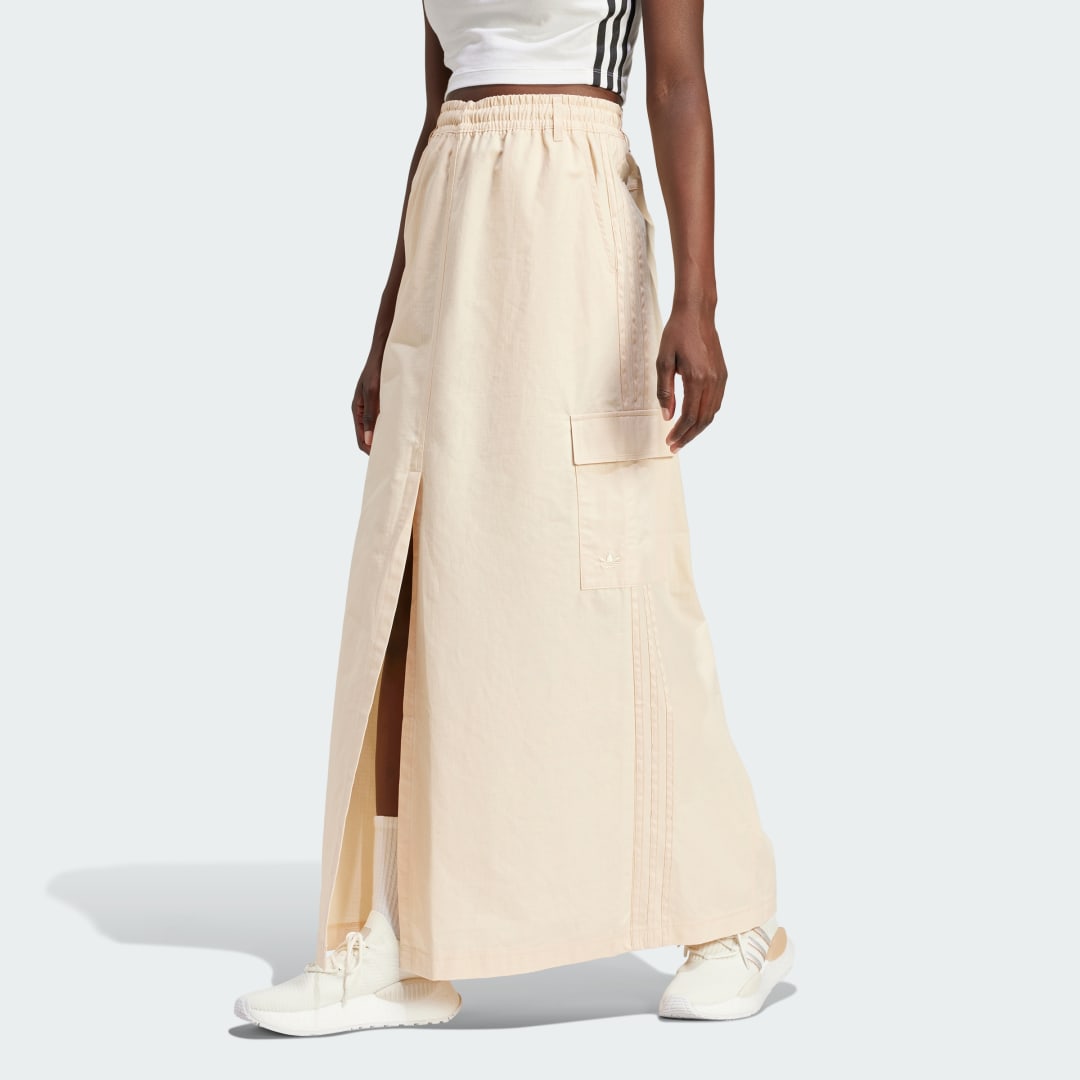 Sukňa adidas Originals Premium Essentials Maxi Skirt Béžová | IU2677, 1