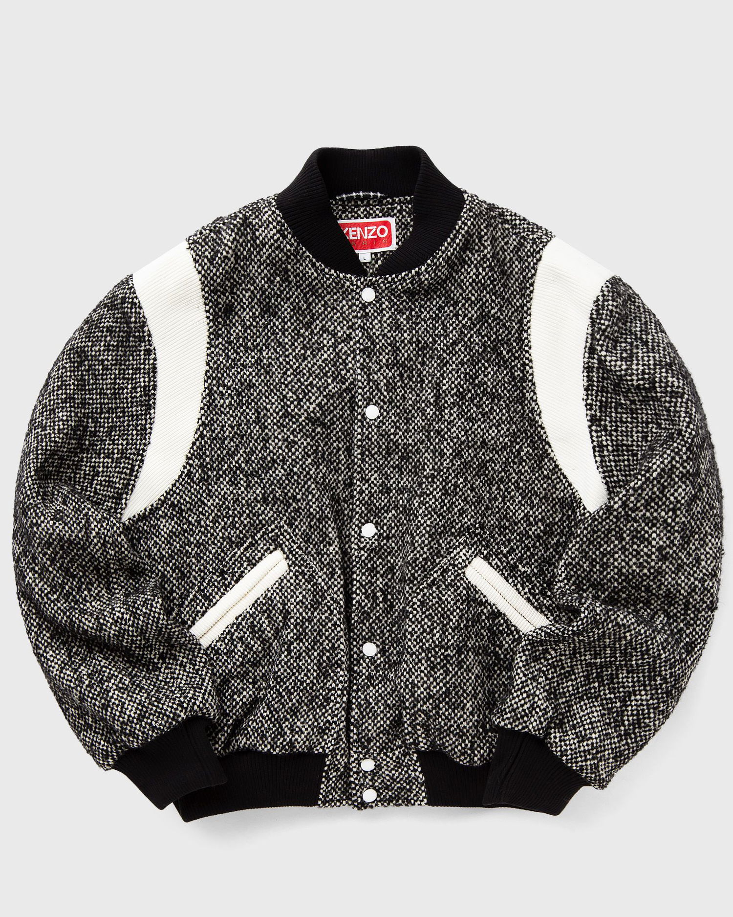 Bomber bunda KENZO WOOL VARSITY JACKET Metalická | FE65BL1489OX.99, 0