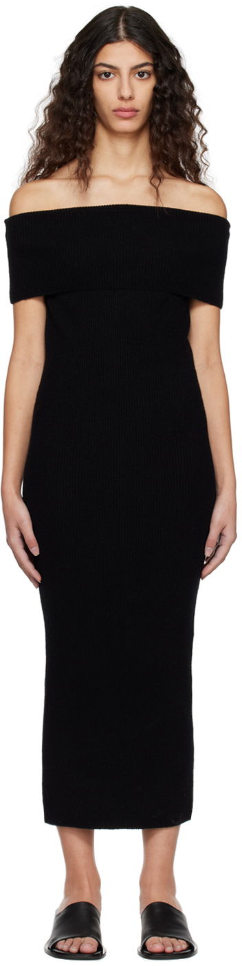 Šaty TOTEME Off-Shoulder Midi Dress Čierna | 231-6010-325, 0