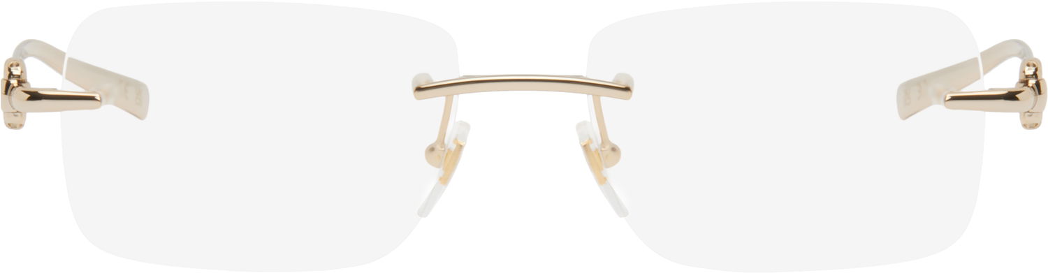 Slnečné okuliare Gucci Gucci Horsebit Rimless Glasses Metalická | GG1703O-003, 0