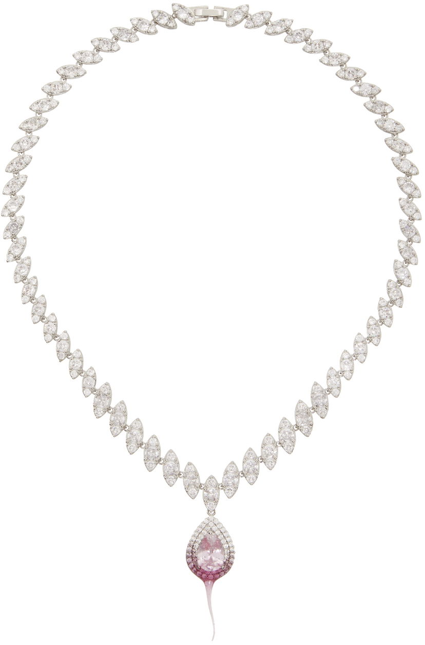 Náhrdelník Ottolinger Ottolinger Exclusive Diamond Dip Necklace Ružová | 2500613E