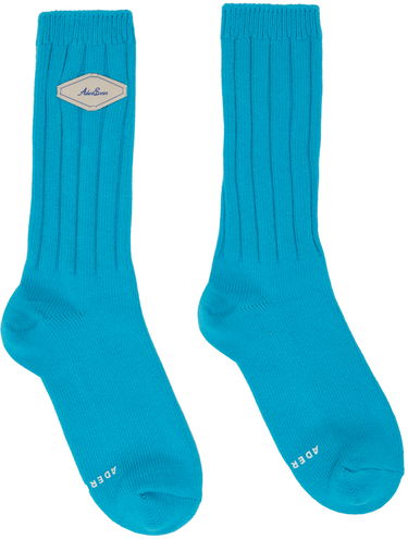 Ponožky ADER ERROR ADER error Fluic Ribbed Socks Tyrkysová | BMADSSAC0301LB, 0