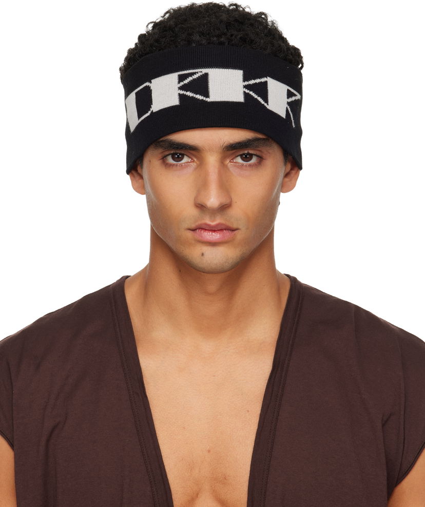 Klobúk Rick Owens Rick Owens DRKSHDW Concordians Cotton Headband Čierna | DA02E7480 KP6