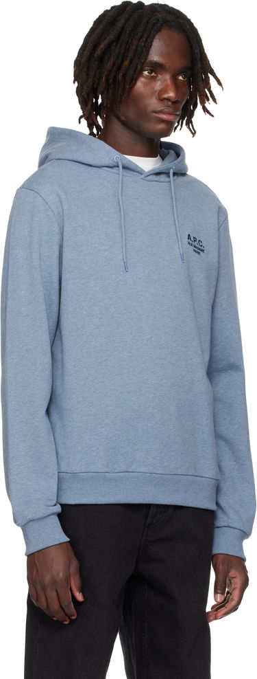 Mikina A.P.C. A.P.C. Standard Rue Madame Hoodie Modrá | COHGR-M27914, 1