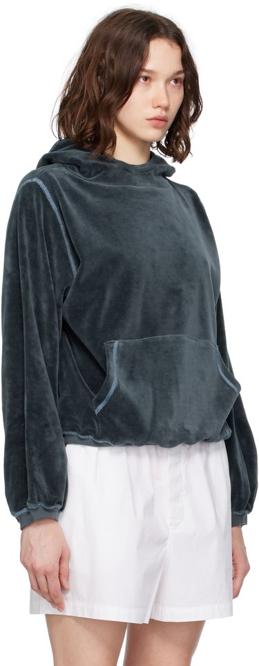 Mikina Baserange Baserange Pillow Velour Hoodie Šedá | FPIH-VE-SU25, 1